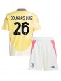 Juventus Douglas Luiz #26 Bortedraktsett Barn 2024-25 Korte ermer (+ bukser)